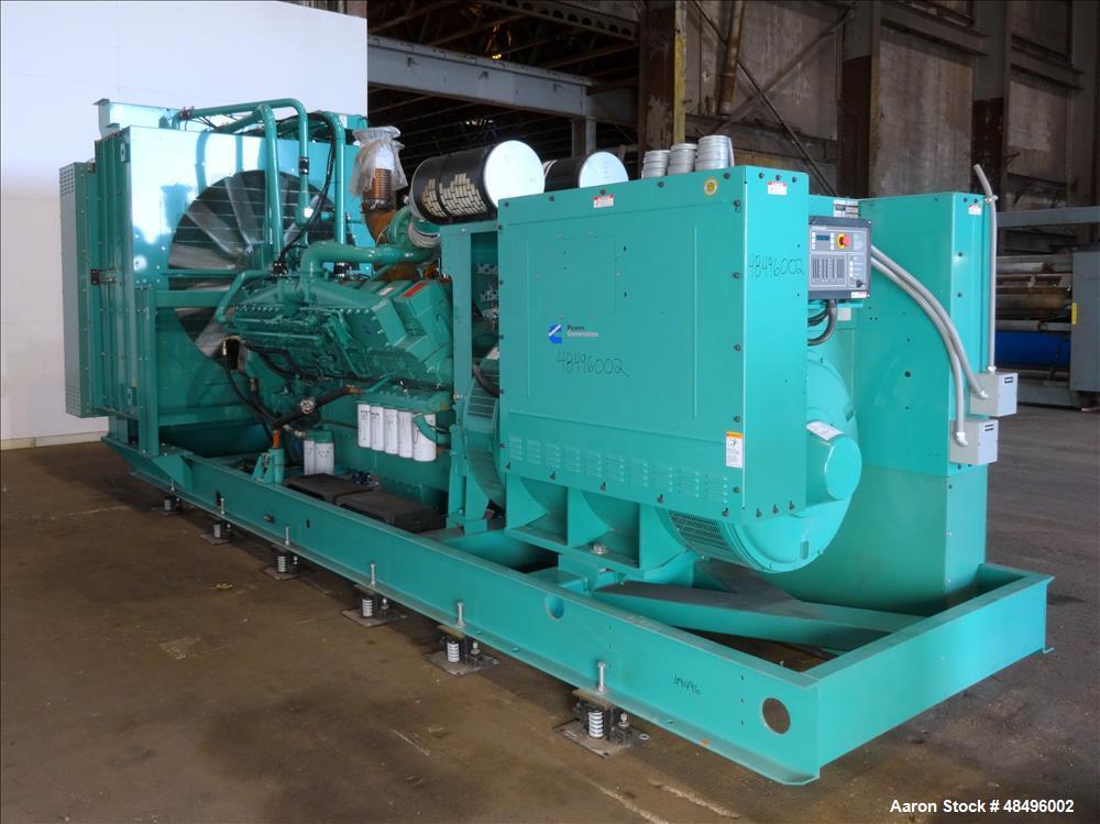 Used Cummins 1250 kW Standby Diesel Generator Set, Model 1250DFLC-5041.