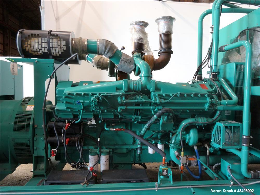 Used Cummins 1250 kW Standby Diesel Generator Set, Model 1250DFLC-5041.