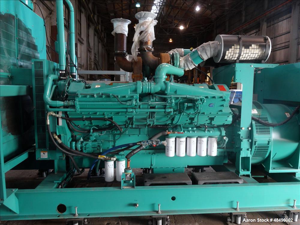 Used Cummins 1250 kW Standby Diesel Generator Set, Model 1250DFLC-5041.
