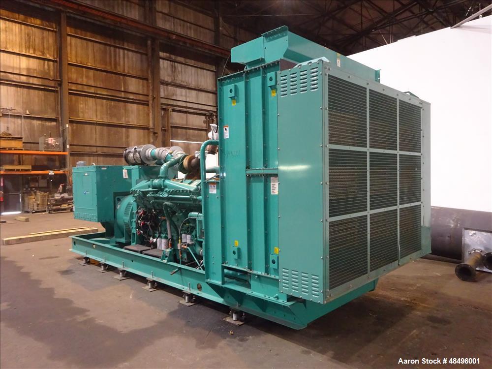 Used Cummins 1250 kW Standby Diesel Generator Set, Model 1250DFLC-5042