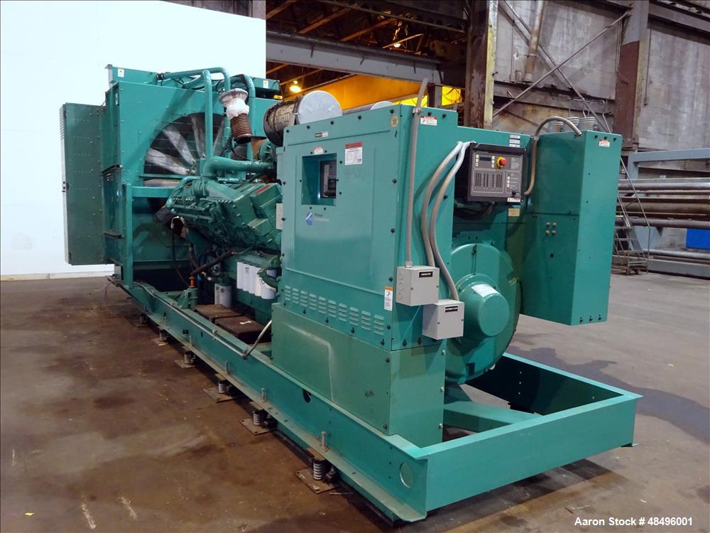 Used Cummins 1250 kW Standby Diesel Generator Set, Model 1250DFLC-5042