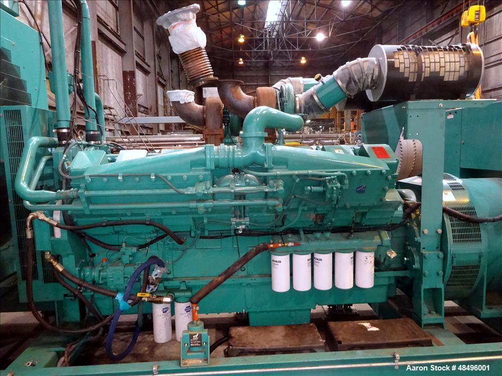 Used Cummins 1250 kW Standby Diesel Generator Set, Model 1250DFLC-5042