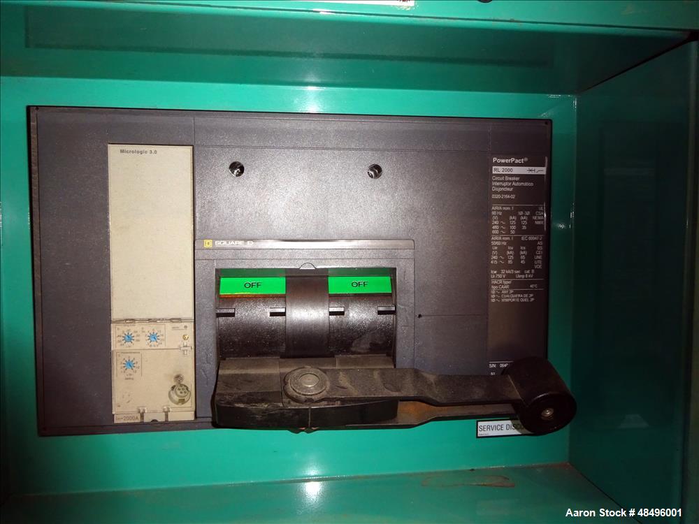 Used Cummins 1250 kW Standby Diesel Generator Set, Model 1250DFLC-5042