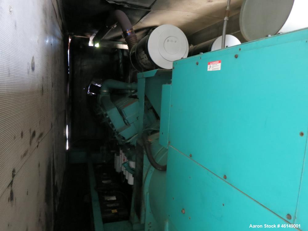 Used Cummins 1250 kW standby (1100 kW prime) portable / trailer mounted diesel generator set, model 1250DFLC-947708, SN- F980750028. Cummins KTA50-G3 engine rated 1850 HP at 1800 RPM, SN-33140632. 3/...