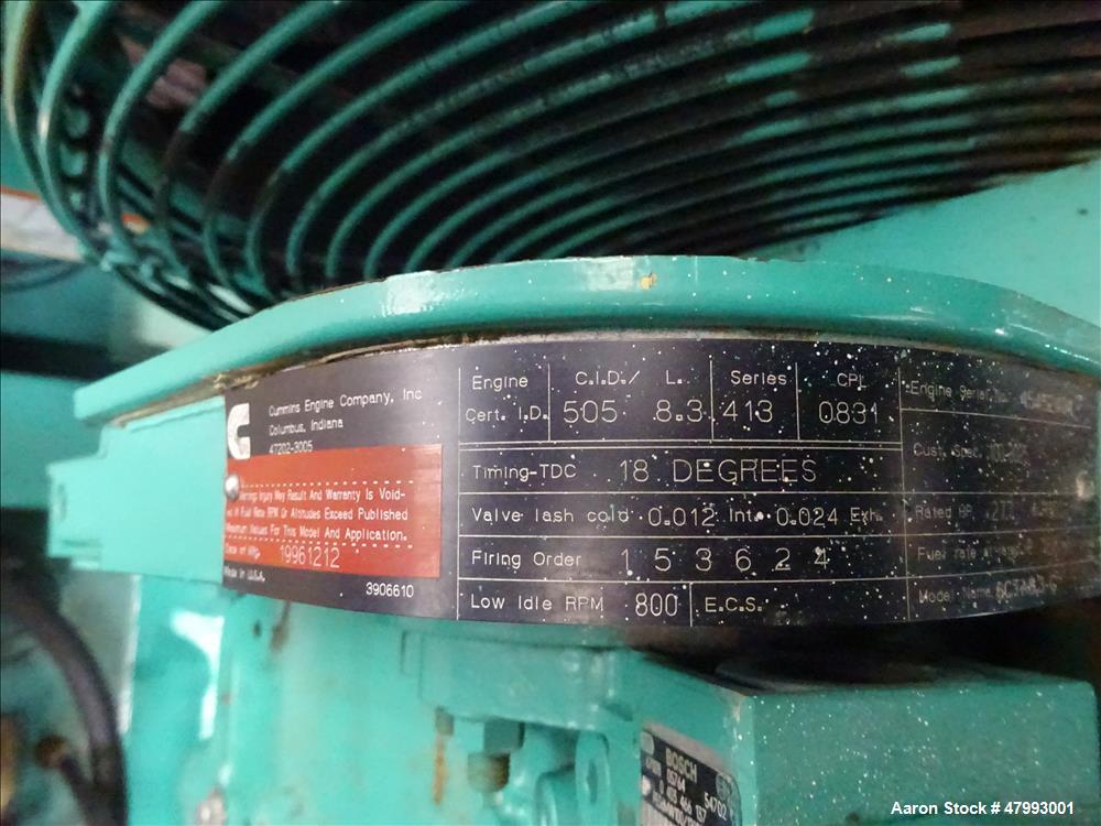 Used Cummins 150 kW diesel generator 150 DGFA. Cummins 6CTA8.3-G2 engine