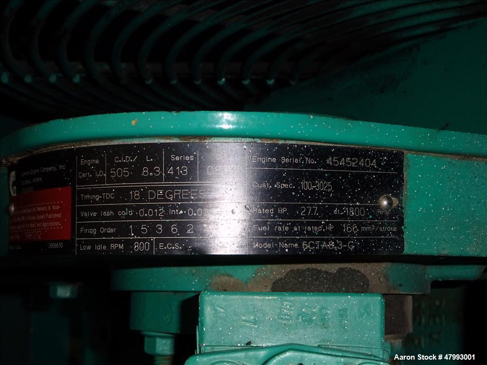 Used Cummins 150 kW diesel generator 150 DGFA. Cummins 6CTA8.3-G2 engine
