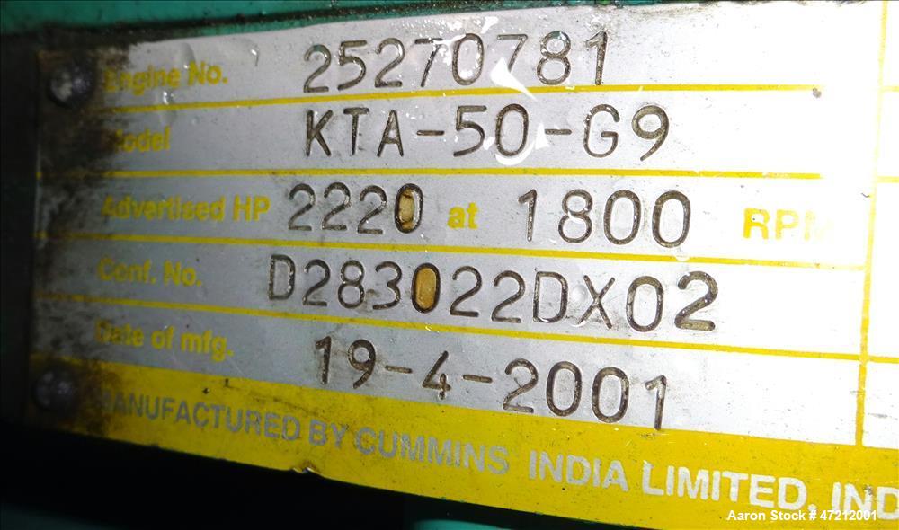 Used Cummins 1500 kW Diesel Generator 1500 KW.
