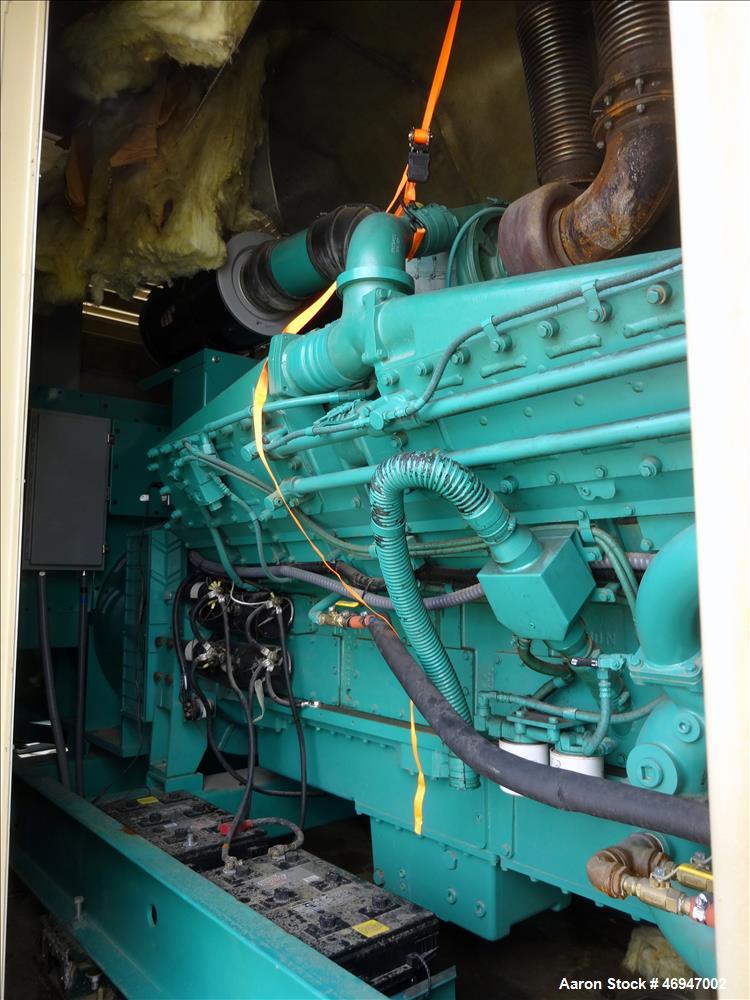 Used Cummins 1500 kW standby (1250kW prime) diesel generator set.