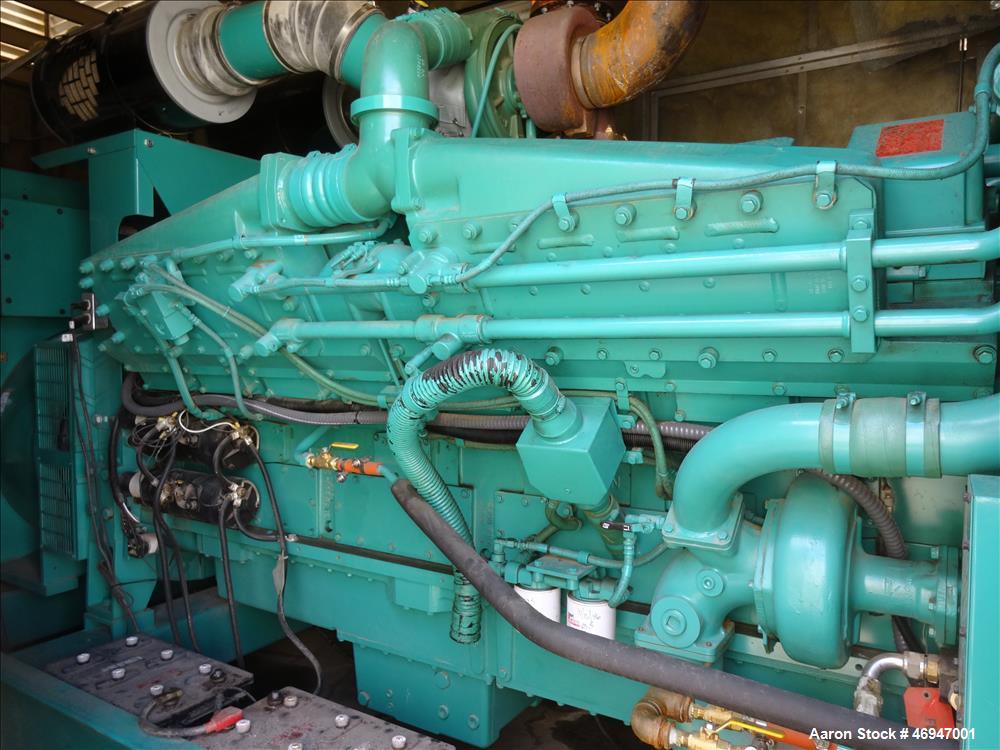 Used Cummins 1500 kW Diesel Generator Set, Cummins KTA50-G9 Engine.