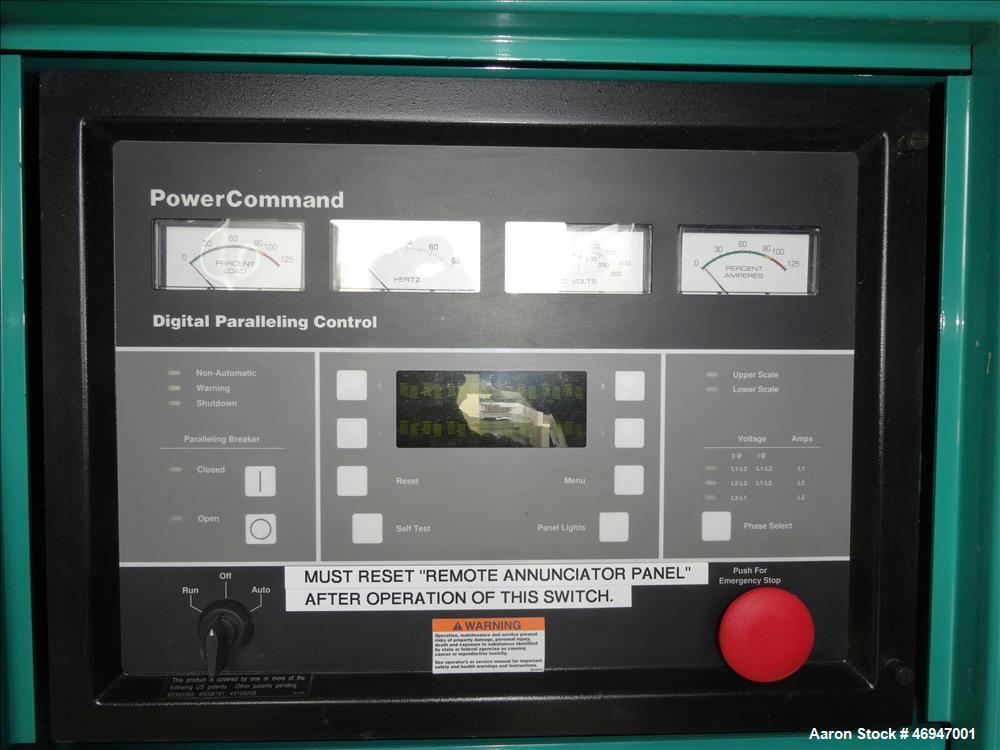 Used Cummins 1500 kW Diesel Generator Set, Cummins KTA50-G9 Engine.