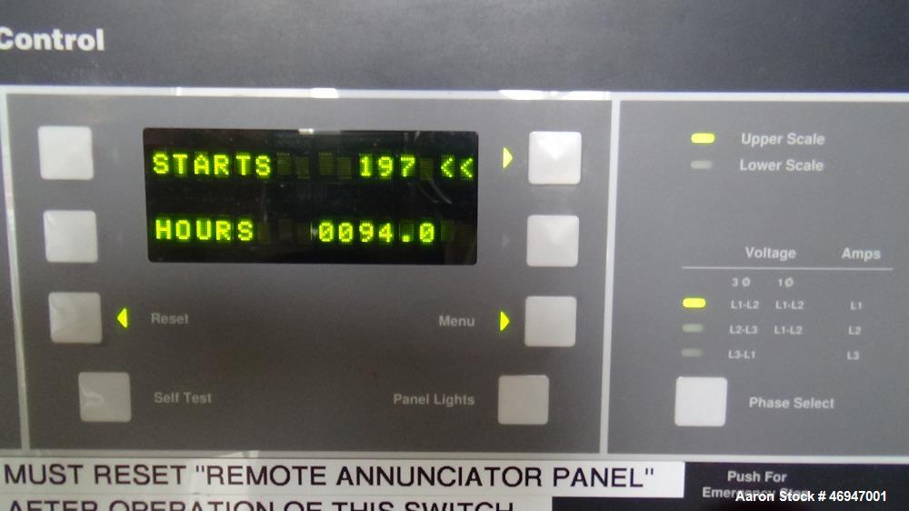 Used Cummins 1500 kW Diesel Generator Set, Cummins KTA50-G9 Engine.
