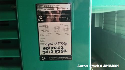 Used Cummins 1500kW diesel generator, model 1500DFMB. Cummins KTTA50-G2 engine