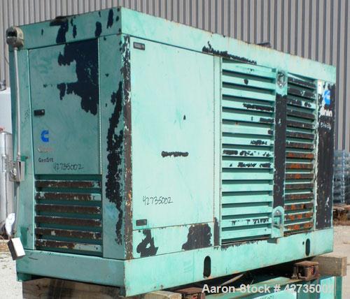 Used Cummins / Onan 150 kW Standby, (135 kW prime) Diesel Generator Set. Cummins model 150DGFA, serial #I960616129. Cummins 6CTA8.3-G2 engine rated 277 hp @ 1800 rpm, turbocharged and aftercooled. 3/...
