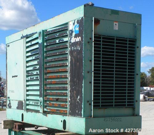 Used Cummins / Onan 150 kW Standby, (135 kW prime) Diesel Generator Set. Cummins model 150DGFA, serial #I960616129. Cummins 6CTA8.3-G2 engine rated 277 hp @ 1800 rpm, turbocharged and aftercooled. 3/...