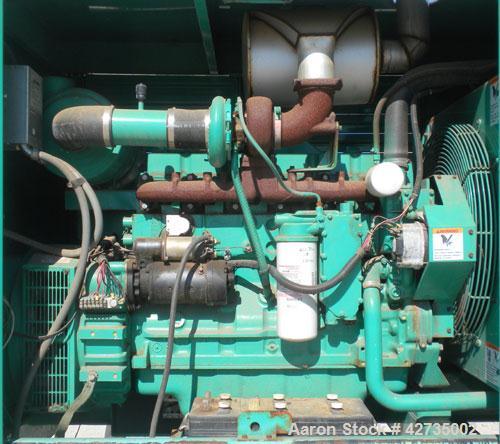 Used Cummins / Onan 150 kW Standby, (135 kW prime) Diesel Generator Set. Cummins model 150DGFA, serial #I960616129. Cummins 6CTA8.3-G2 engine rated 277 hp @ 1800 rpm, turbocharged and aftercooled. 3/...