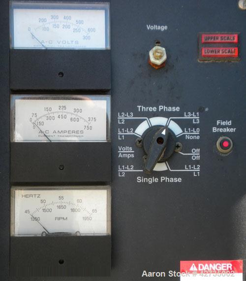 Used Cummins / Onan 150 kW Standby, (135 kW prime) Diesel Generator Set. Cummins model 150DGFA, serial #I960616129. Cummins 6CTA8.3-G2 engine rated 277 hp @ 1800 rpm, turbocharged and aftercooled. 3/...