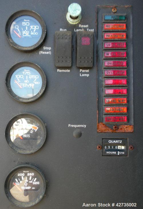 Used Cummins / Onan 150 kW Standby, (135 kW prime) Diesel Generator Set. Cummins model 150DGFA, serial #I960616129. Cummins 6CTA8.3-G2 engine rated 277 hp @ 1800 rpm, turbocharged and aftercooled. 3/...