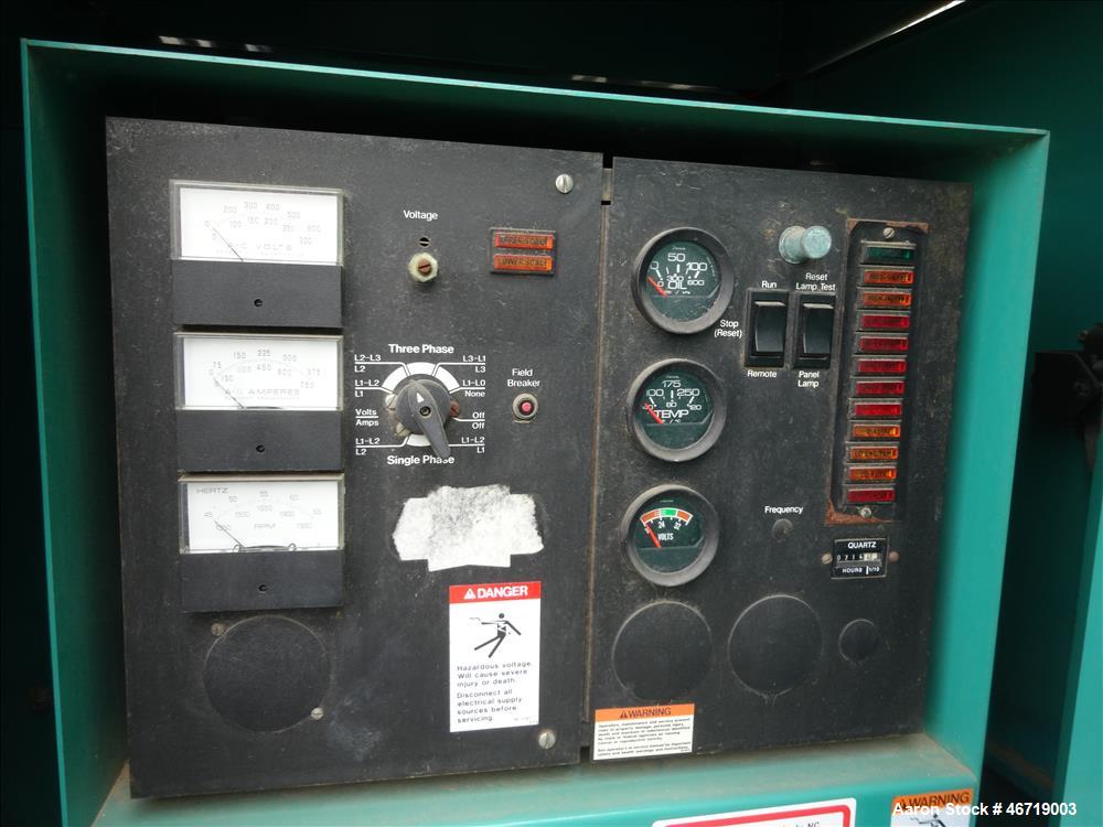 Used Cummins 150 kW standby (135 kW prime) diesel generator set, 150 DGFA, SN-A