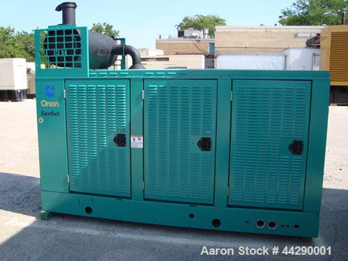 Used Cummins 150 kW Standby (135 kW (Prime) Natural Gas Generator Set, Model 150GGKD, SN-J980810411. Cummins GTA8.3 natural gas engine rated 240 HP at 1800 RPM. 3/60/120/240V, 12 lead reconnectable t...