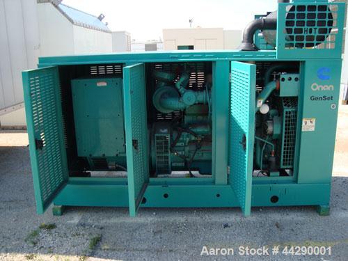 Used Cummins 150 kW Standby (135 kW (Prime) Natural Gas Generator Set, Model 150GGKD, SN-J980810411. Cummins GTA8.3 natural gas engine rated 240 HP at 1800 RPM. 3/60/120/240V, 12 lead reconnectable t...