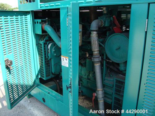 Used Cummins 150 kW Standby (135 kW (Prime) Natural Gas Generator Set, Model 150GGKD, SN-J980810411. Cummins GTA8.3 natural gas engine rated 240 HP at 1800 RPM. 3/60/120/240V, 12 lead reconnectable t...