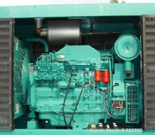USED: Cummins/Onan 175 kW diesel generator, model 175DGFB, spec#61843H. Standby rated at 175 kW, 3 phase/117 kW single phase.Currently set up for 277/480 volts, 3 phase. 12 lead reconnectable,60 hert...