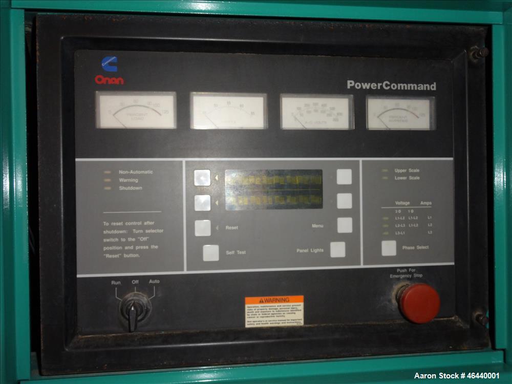 Used Cummins 200 kW standby diesel generator set, model 200 DFAA, SN-B950570226