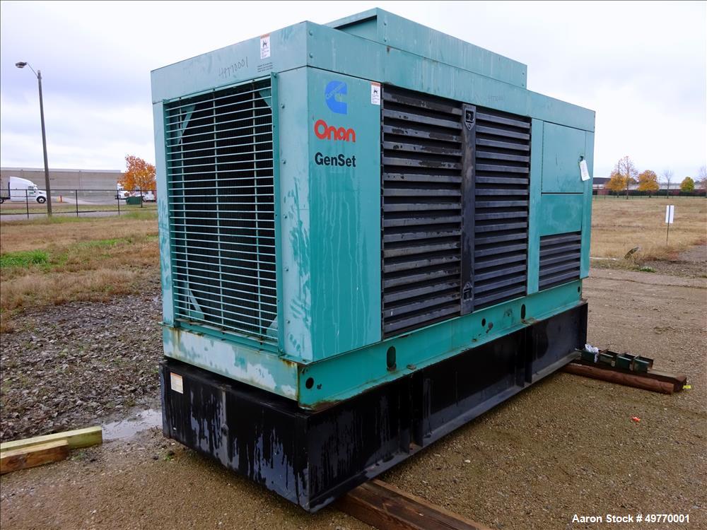 Used Cummins 200 kW Standby Diesel Generator Set, Model 200DFAA
