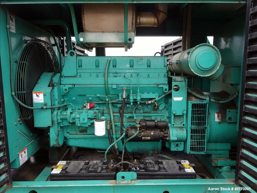 Used Cummins 200 kW Standby Diesel Generator Set, Model 200DFAA