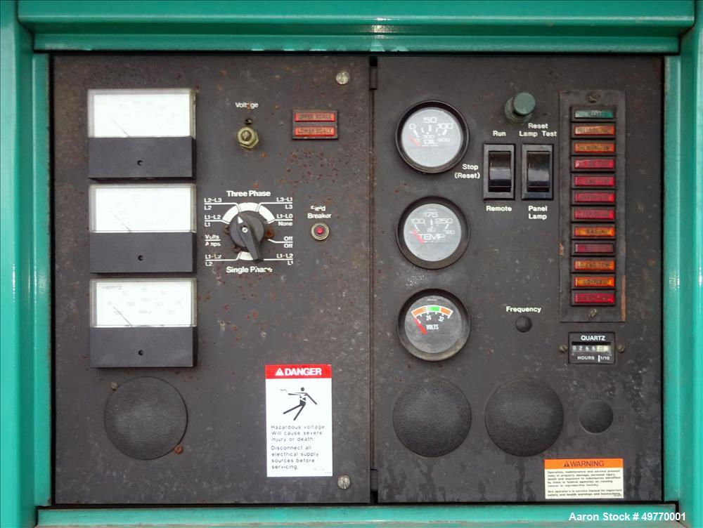Used Cummins 200 kW Standby Diesel Generator Set, Model 200DFAA