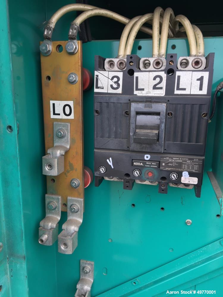 Used Cummins 200 kW Standby Diesel Generator Set, Model 200DFAA