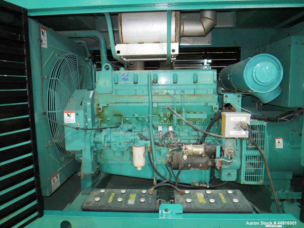 Used Cummins 230 kW Standby (210 Prime) Diesel Generator Set, Model 230DFAB, Serial #970664650.  Cummins LTA10-G1 engine rated 380 hp at 1800 rpm, serial #34891227.  3/60/120/208V, PMG (permanent mag...
