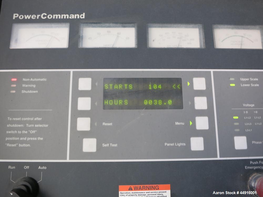 Used Cummins 230 kW Standby (210 Prime) Diesel Generator Set, Model 230DFAB, Serial #970664650.  Cummins LTA10-G1 engine rated 380 hp at 1800 rpm, serial #34891227.  3/60/120/208V, PMG (permanent mag...