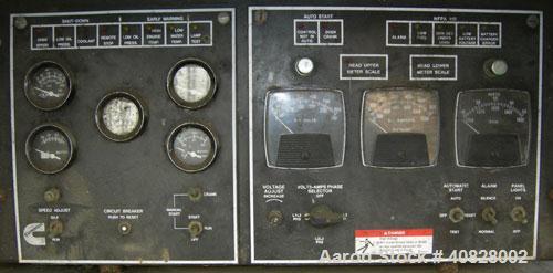 Used Cummins 250 KW diesel generator set. Cummins model NT-855-GS3 engine, serial #A890196313. Cummins model 249-0152-02 generator end, serial# W3197-7, 3/60/277/480V 1800 rpm, main-line circuit brea...