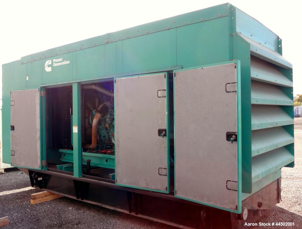 Used Cummins 250 kW standby (225 prime) diesel generator set, model 250DQDAA-543387B, SN- E090001182. Cummins QSL9-G3 NR3 engine rated 399 HP at 1800 RPM, SN-46997046, emissions EPA tier 3 certified....