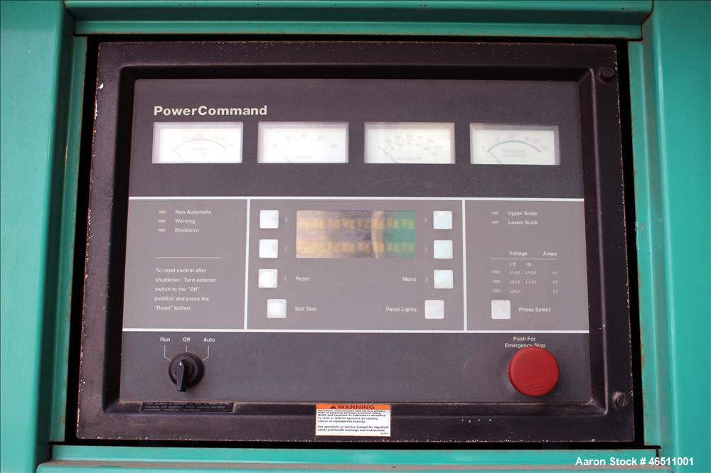 Used Cummins 250 kW diesel generator , model 250 DFAC. Cummins model LTA10-G1
