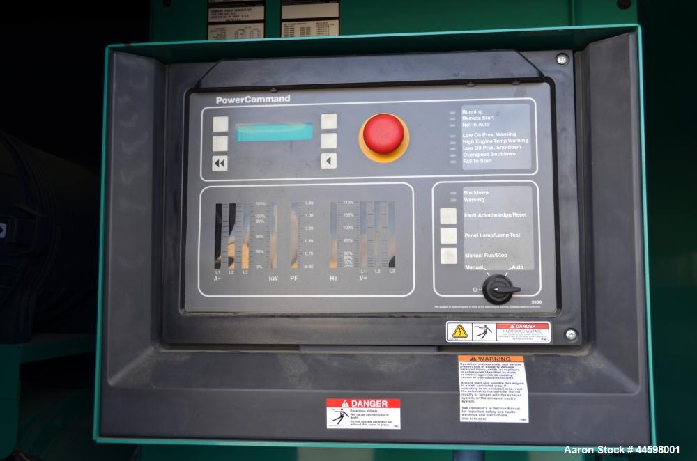 Used Cummins 250 kW Standby (225 Prime) Diesel Generator Set, Model 250DQDAA-7223642, SN-H80200476. Cummins QSL9-G3 NR3 engine rated 399 HP @ 1800 RPM, emissions EPA tier 3 certified. 3/60/277/480V. ...