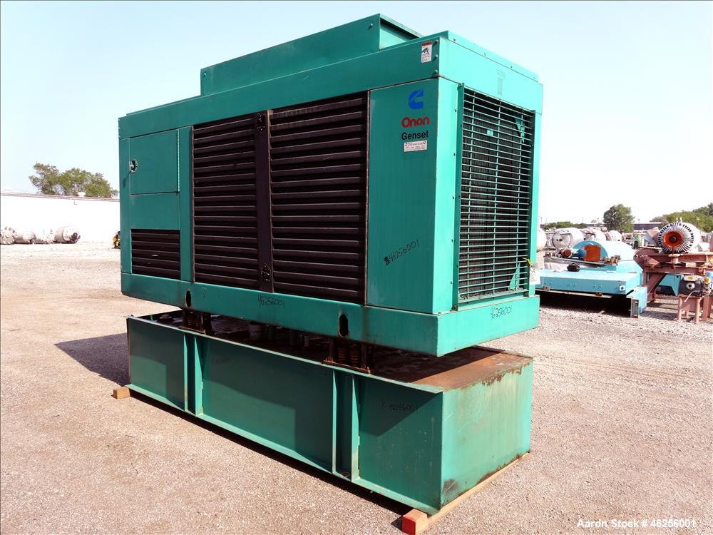 Used Cummins 300 kW standby (270 kW prime) diesel generator set, model 300DFCB, SN-F910400725. Cummins NTA-855-G2 engine rated 465 HP at 1800 RPM, SN-30331560. 3/60/277/480V. 500 Amp main-line circui...