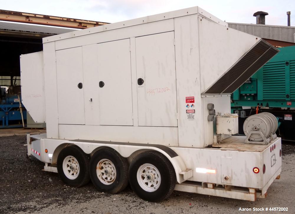 Used Cummins 300 kW standby (270 prime) portable / trailered diesel generator set, Model 300DQAF-2054, SN- F010246210. Cummins QSM11-G2 engine rated 470 HP at 1800 RPM, SN-35041935. 3/60/277/480V, 3 ...