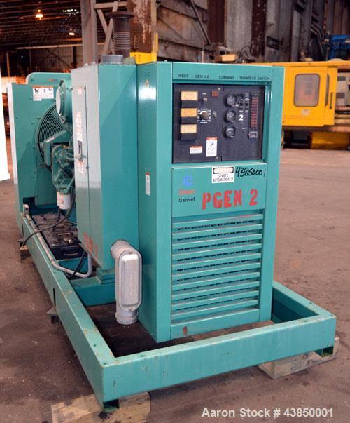 Used Cummins Onan 350 kW Standby (315kW prime) Diesel Generator Set, Model 350DFCC 39229F, SN- J900350129. Cummins NTA855-G3 rated 535 HP @ 1800 RPM. 3/60/277/480V. 800 Amp mainline circuit breaker. ...