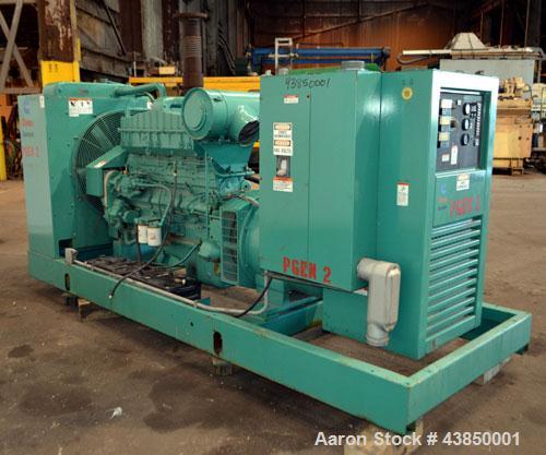 Used Cummins Onan 350 kW Standby (315kW prime) Diesel Generator Set, Model 350DFCC 39229F, SN- J900350129. Cummins NTA855-G3 rated 535 HP @ 1800 RPM. 3/60/277/480V. 800 Amp mainline circuit breaker. ...