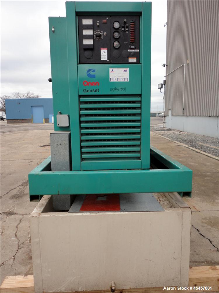 Used Cummins 350 kW diesel generator set, model 350DFCC, SN-H910410671. Cummins NTA855 engine rated 535 HP at 1800 RPM. 3/60/120/208V, 12 lead reconnectable to other voltages. PMG - permanent magnet ...