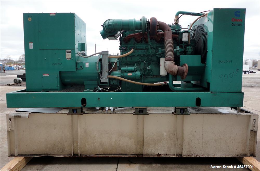 Used Cummins 350 kW diesel generator set, model 350DFCC, SN-H910410671. Cummins NTA855 engine rated 535 HP at 1800 RPM. 3/60/120/208V, 12 lead reconnectable to other voltages. PMG - permanent magnet ...