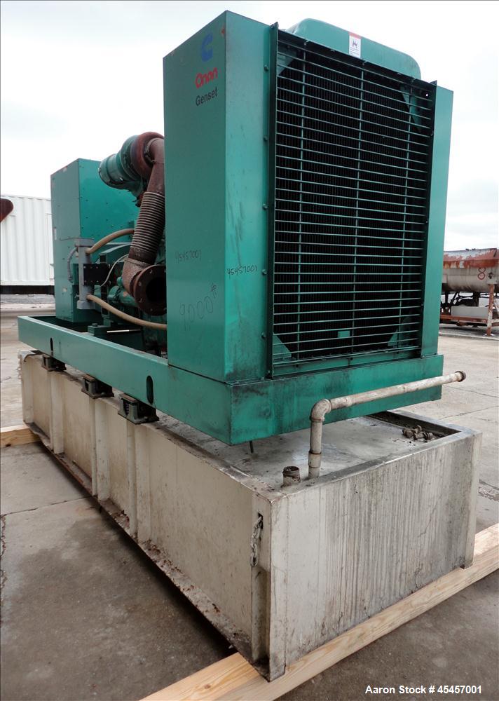 Used Cummins 350 kW diesel generator set, model 350DFCC, SN-H910410671. Cummins NTA855 engine rated 535 HP at 1800 RPM. 3/60/120/208V, 12 lead reconnectable to other voltages. PMG - permanent magnet ...