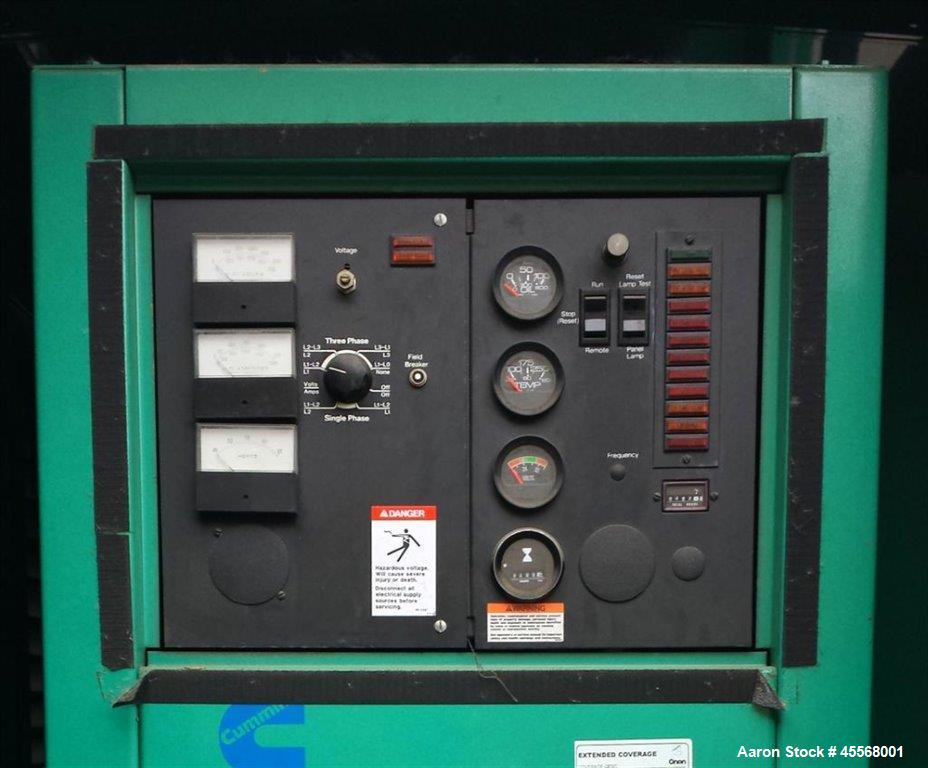 Used Cummins 350 kW Portable / Trailered Diesel Generator Set, Model 350DFCC, Serial #H910413853. Cummins NTA855-G3 engine rated 535 hp at 1800 rpm, Serial #30332060. 3/60/277/480V. PMG - Permanent M...