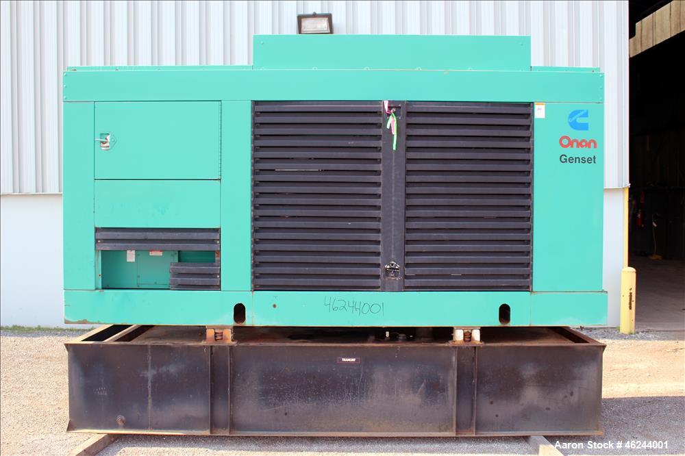 Used Cummins 350 kW standby (315 kW prime) diesel generator set model 350DFCC, SN-D920464636 Cummins NTA-855-G3 engine rated 535 HP at 1800 RPM, SN-303350028.  3/60/277/480V. 600 Amp main-line circui...