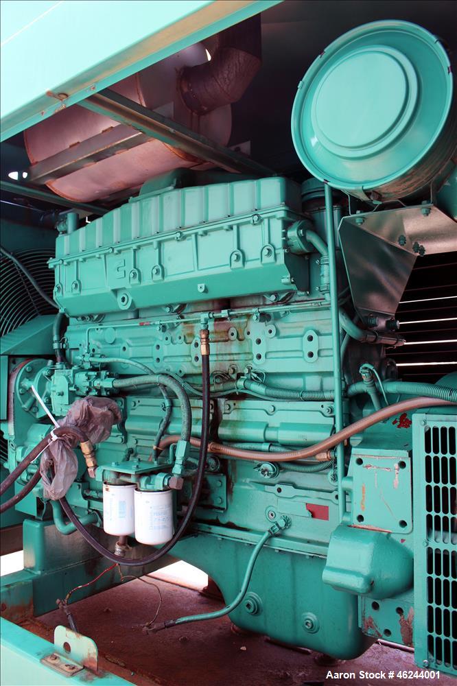 Used Cummins 350 kW standby (315 kW prime) diesel generator set model 350DFCC, SN-D920464636 Cummins NTA-855-G3 engine rated 535 HP at 1800 RPM, SN-303350028.  3/60/277/480V. 600 Amp main-line circui...