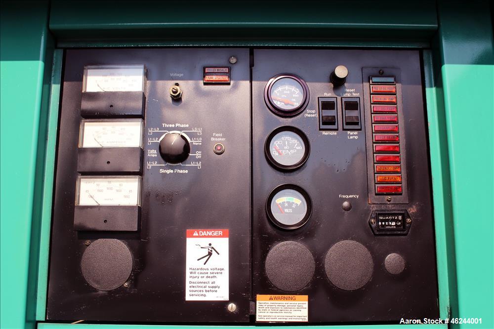 Used Cummins 350 kW standby (315 kW prime) diesel generator set model 350DFCC, SN-D920464636 Cummins NTA-855-G3 engine rated 535 HP at 1800 RPM, SN-303350028.  3/60/277/480V. 600 Amp main-line circui...