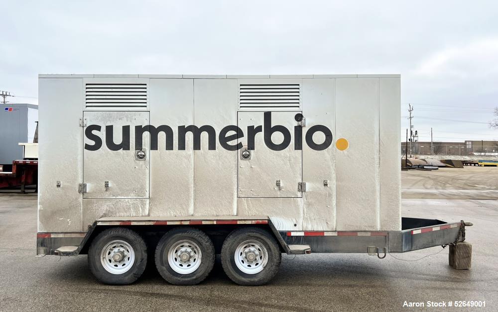 Used Cummins 350 kW Standby (315 kW prime) Portable Diesel Generator Set, Model DQBB, SN-G990954887. Cummins N14-G2 engine rated 535 HP at 1800 RPM, SN-11962504. 3/60/277/480V. 600 Amp and 200 Amp ma...