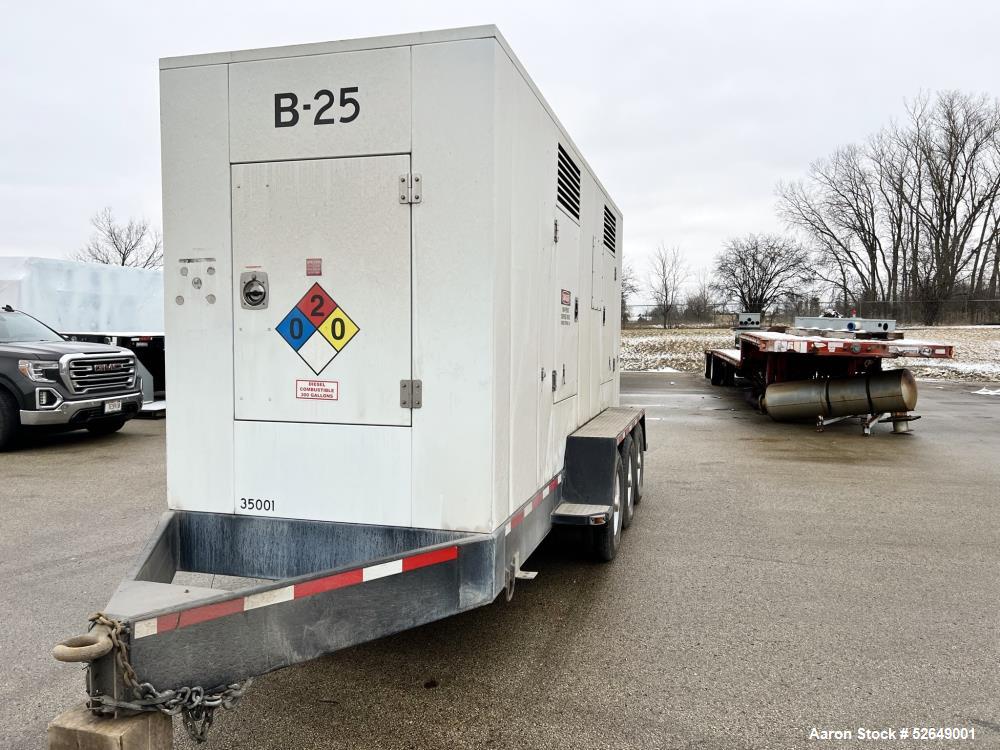 Used Cummins 350 kW Standby (315 kW prime) Portable Diesel Generator Set, Model DQBB, SN-G990954887. Cummins N14-G2 engine rated 535 HP at 1800 RPM, SN-11962504. 3/60/277/480V. 600 Amp and 200 Amp ma...